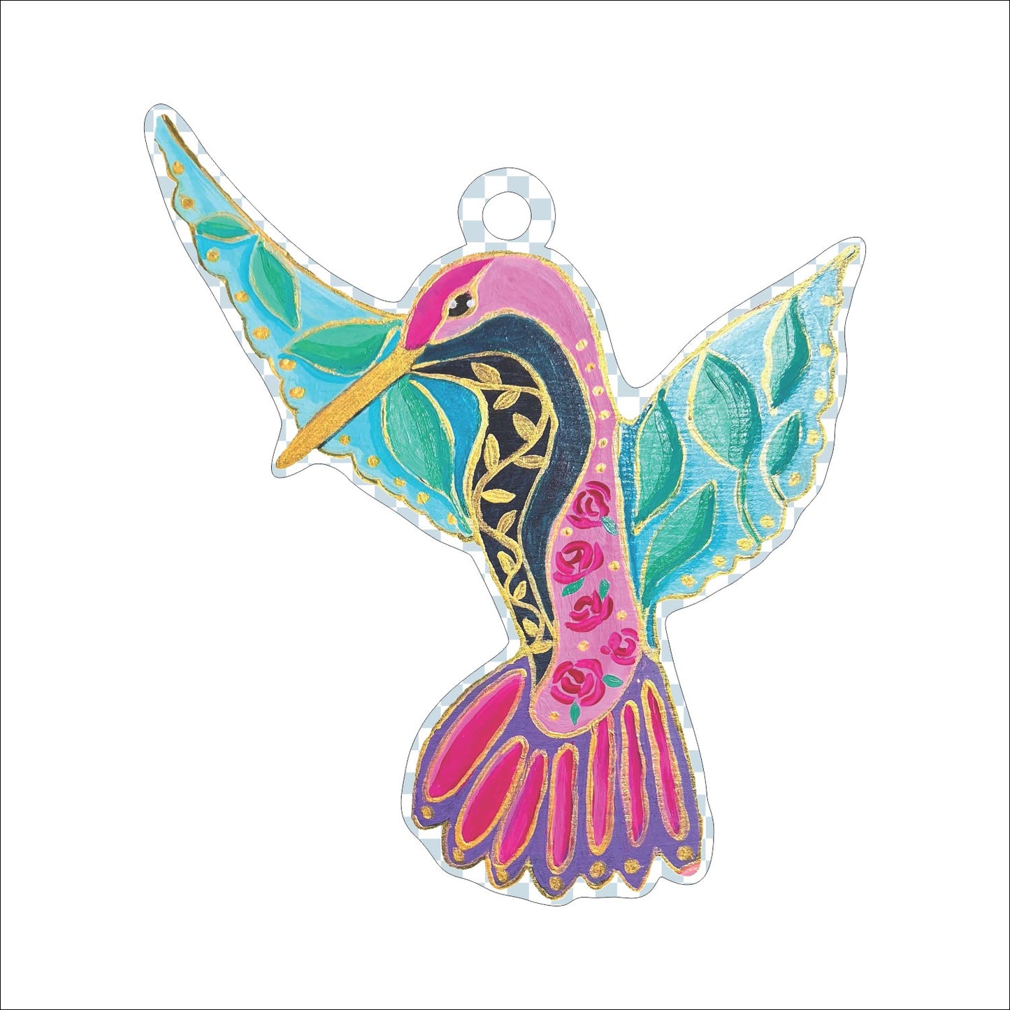 Hummingbird Ornament | 0.25in. Acrylic Ornament | Single