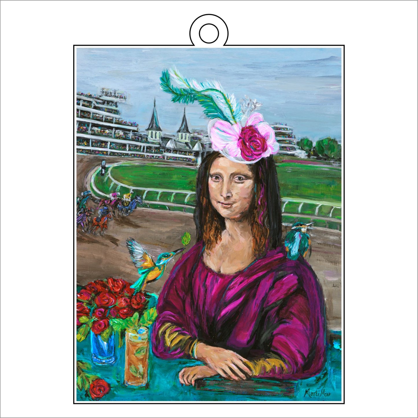 MOO-040 Mona Lisa | 0.25in. Acrylic Ornament