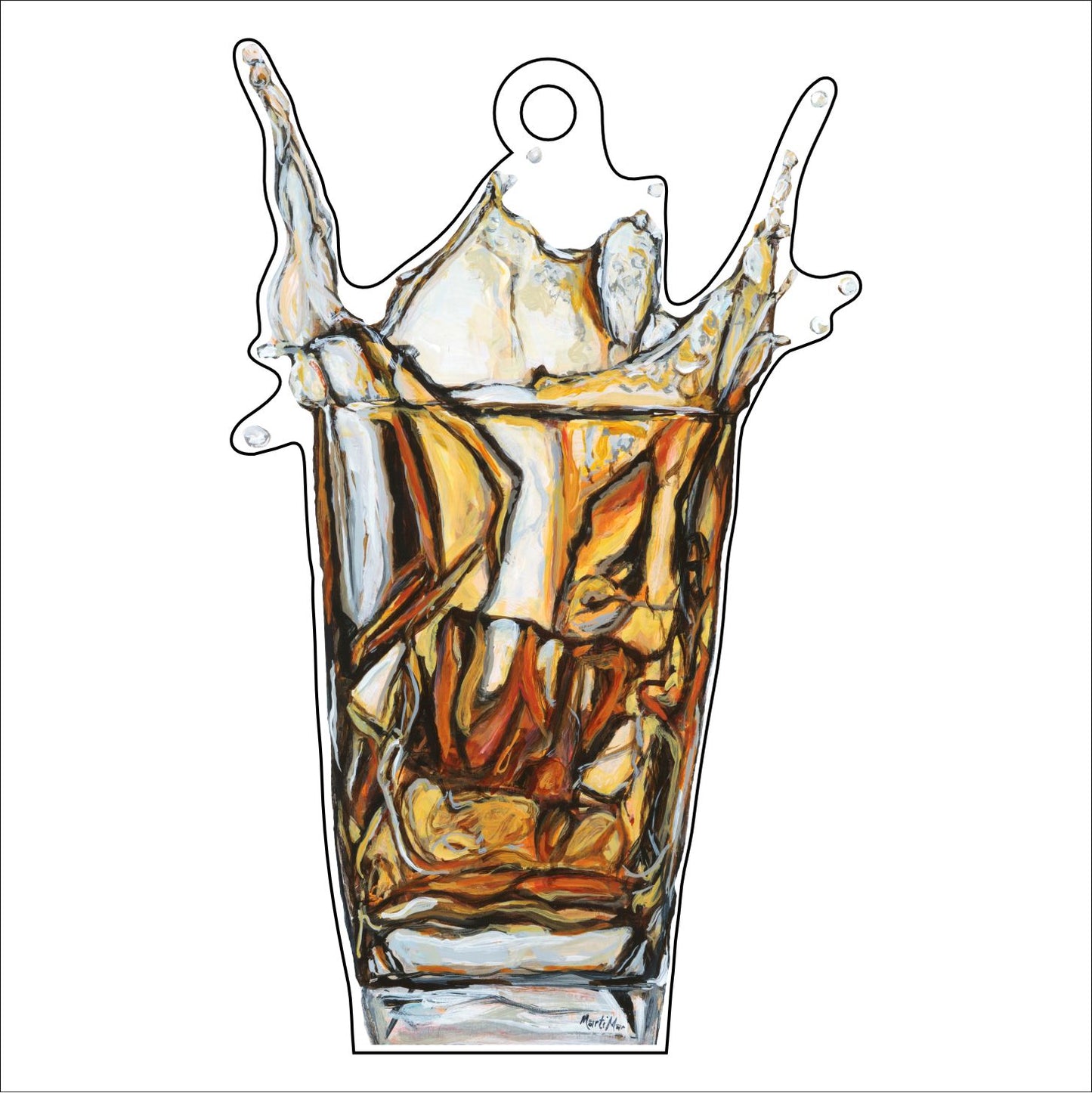 MOO-043 Reelin with a Feelin | 0.25in. Acrylic Ornament