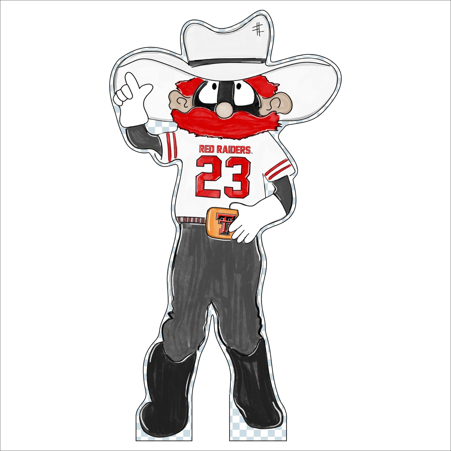 MSH-001 Raider Red | 0.75in. Acrylic Cutout | Case (Bundle of 100)