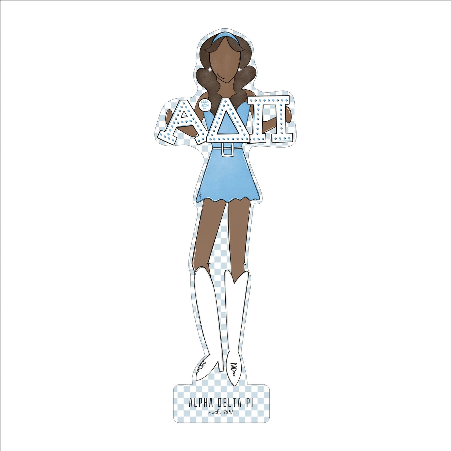 MSH-010 ADPi 3 | 0.75in. Acrylic Cutout |