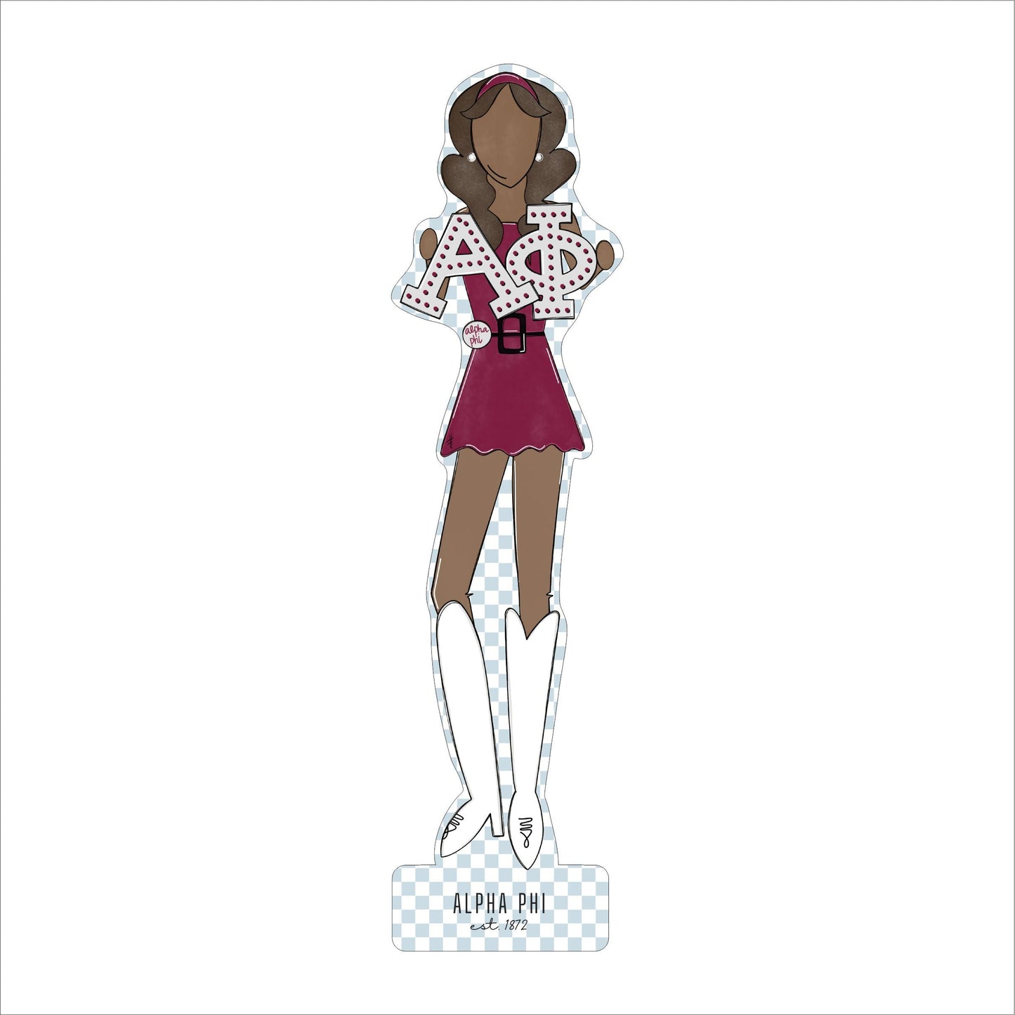 MSH-013 Alpha Phi 3 | 0.75in. Acrylic Cutout | Case (Bundle of 25)