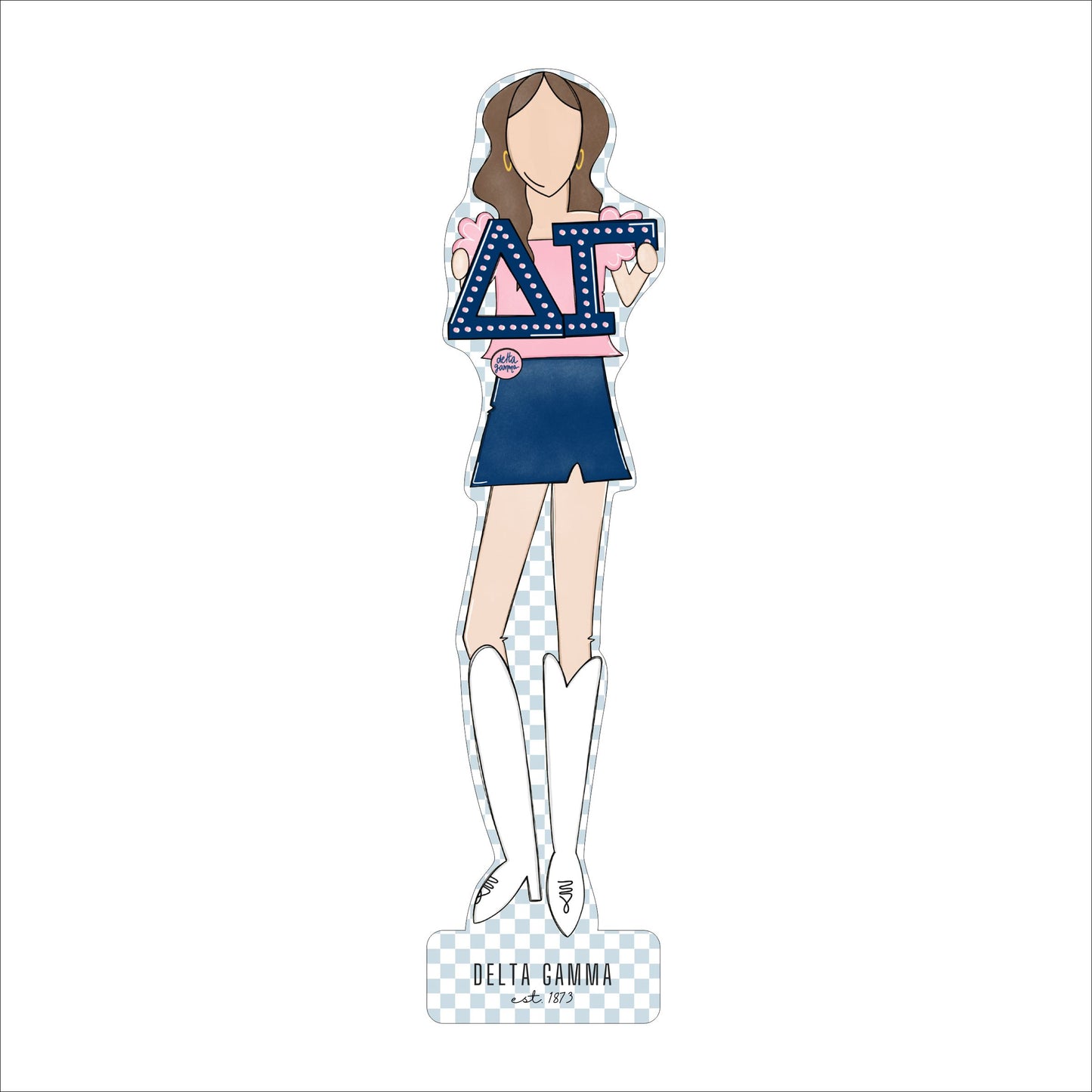 MSH-017 Delta Gamma 1 | 0.75in. Acrylic Cutout |