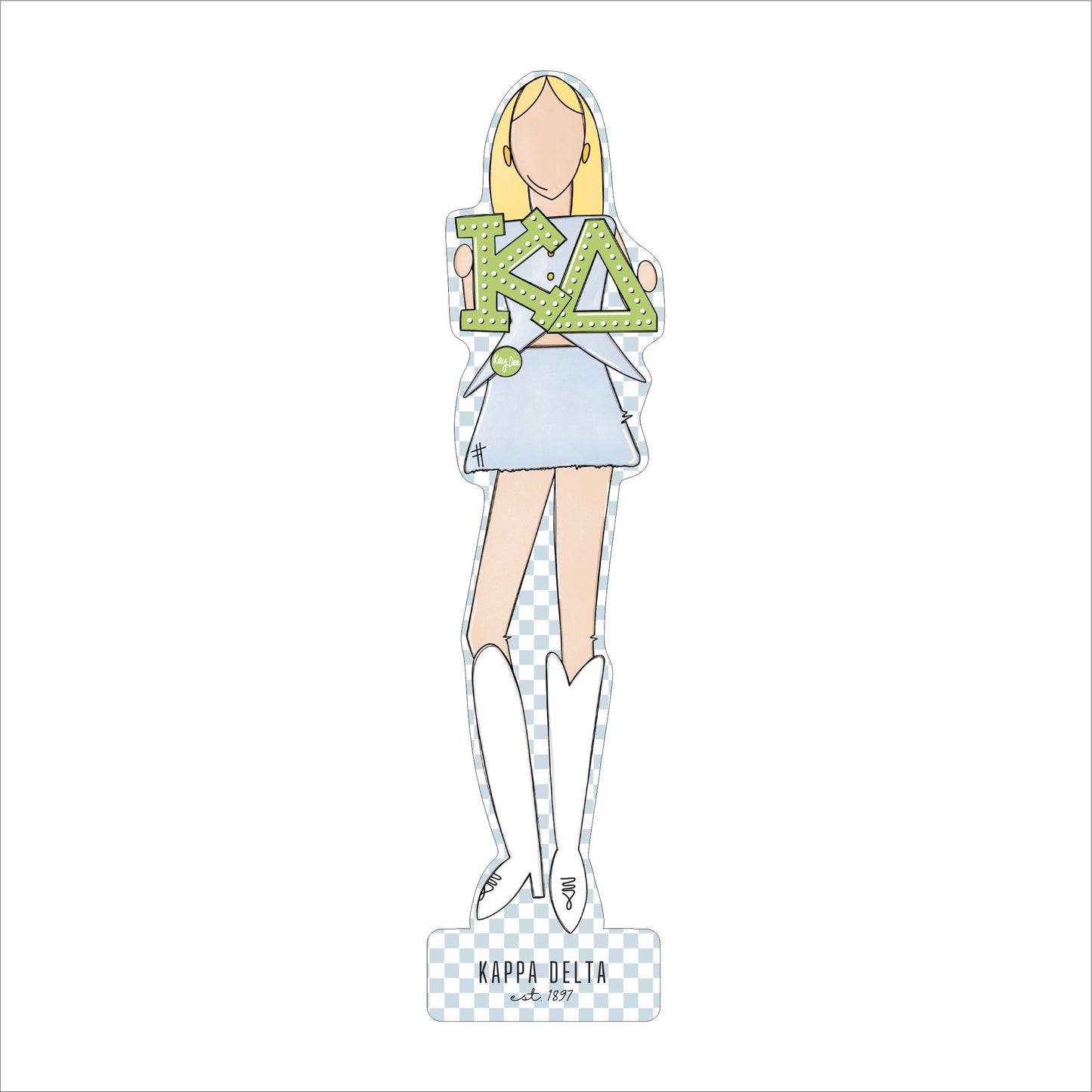 MSH-027 Kappa Delta 2 | 0.75in. Acrylic Cutout |