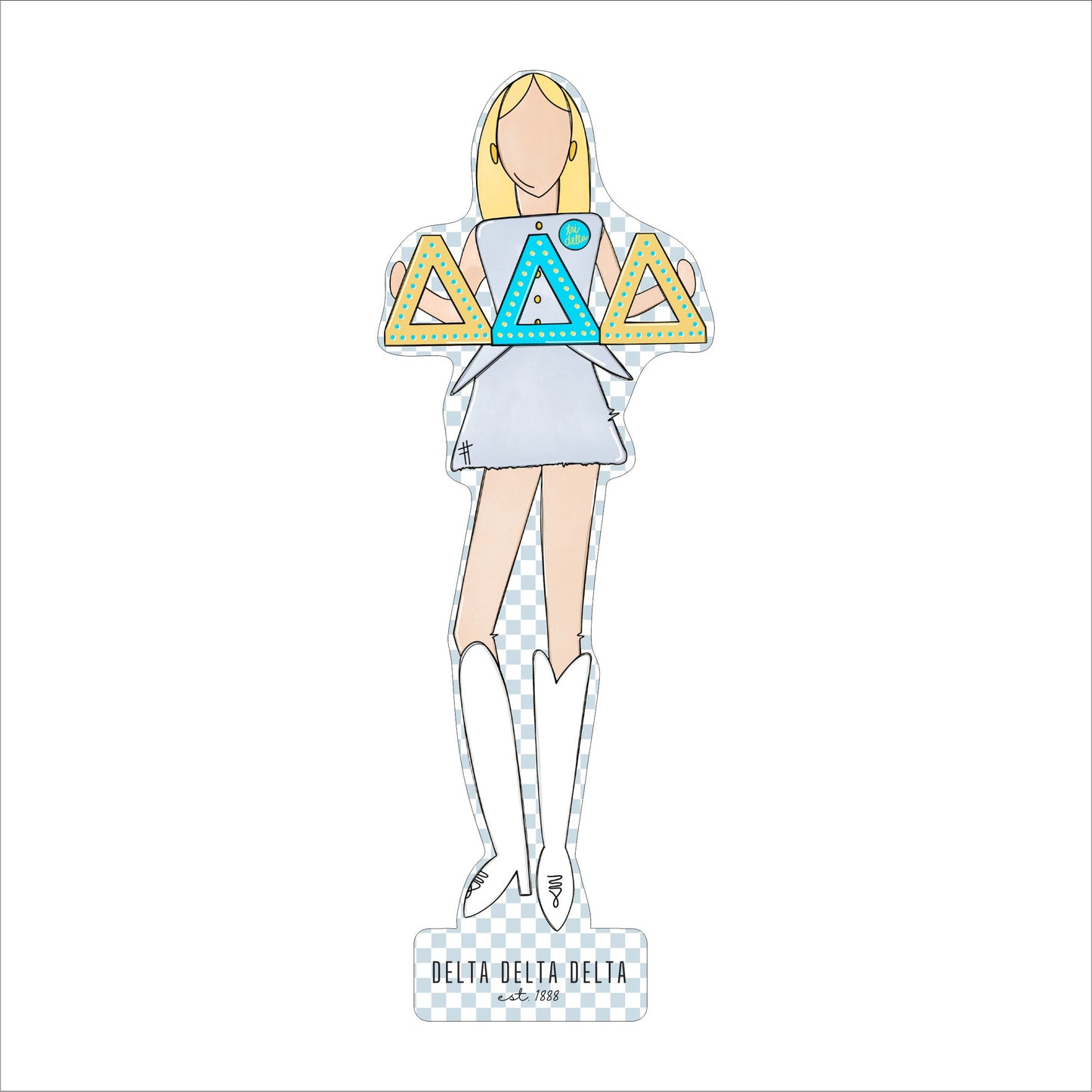 MSH-036 Tri Delta 2 | 0.75in. Acrylic Cutout |