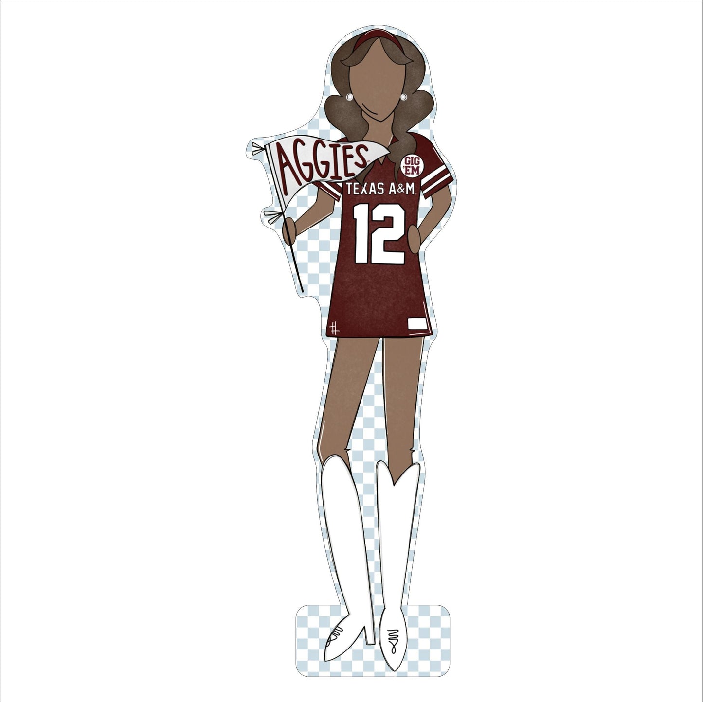 MSH-043 Texas A&M 3 | 0.75in. Acrylic Cutout | Case (Bundle of 100)