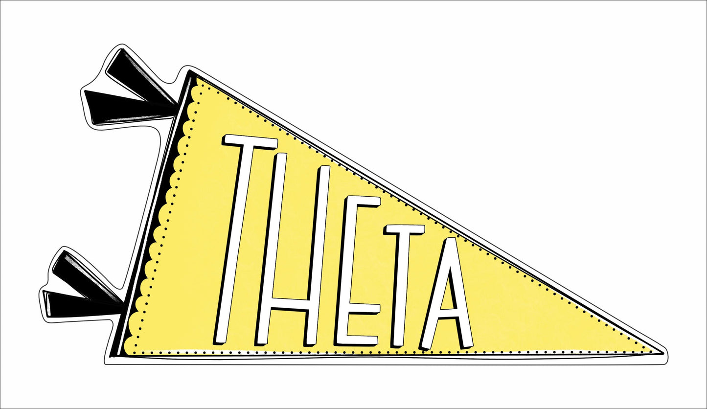 MSH-083 Theta Flag | 0.75in. Acrylic Cutout | Case (Bundle of 100)