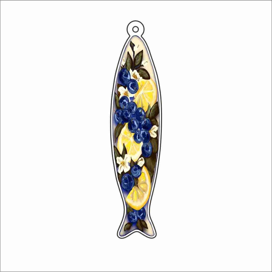 MTA-017 Blueberry Lemon Sardine Keychain | 0.125Acrylic Keychain | Case of 4