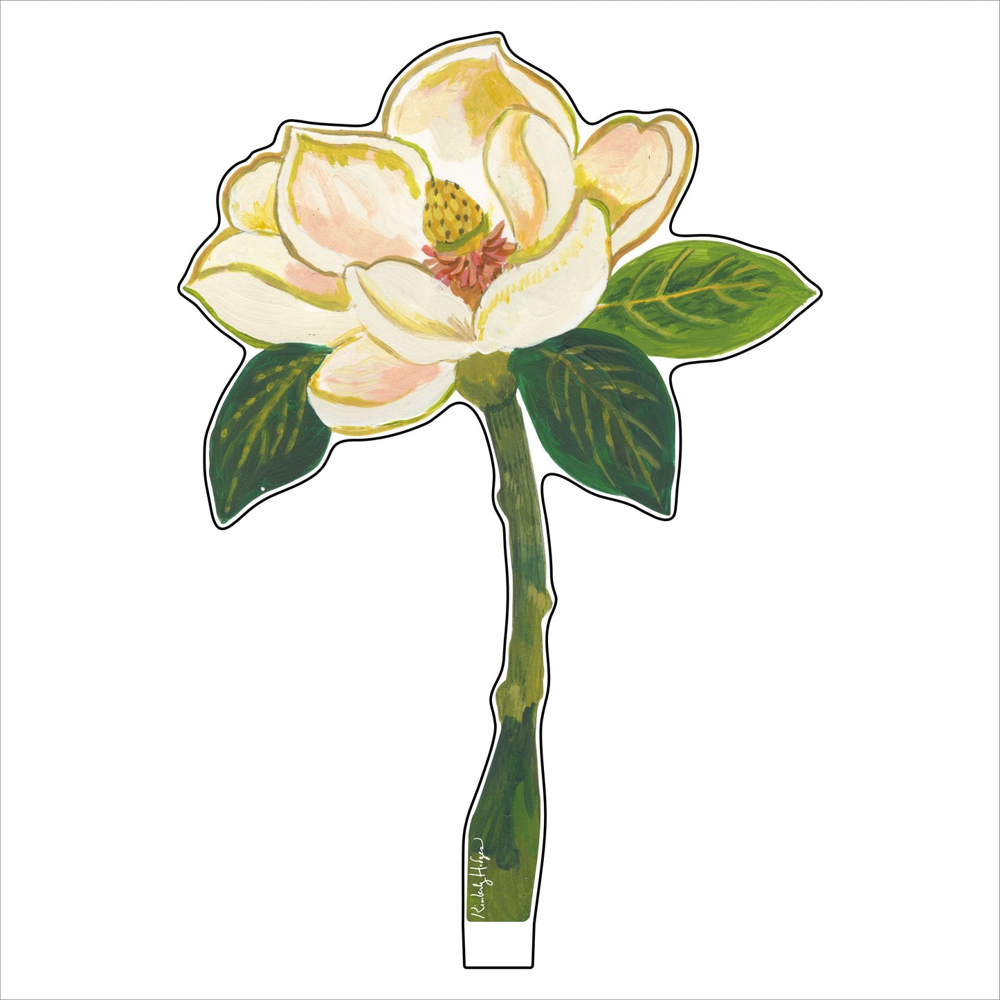 Magnolia | 0.25in. Acrylic Floral
