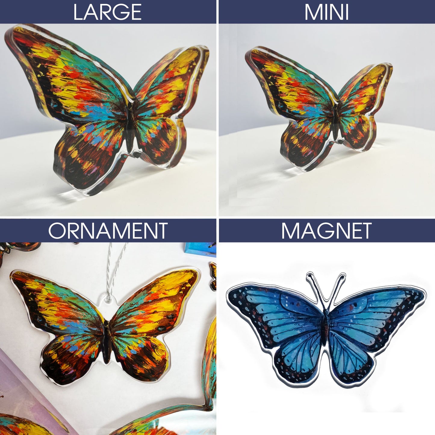 Acrylic Cutout Bundle | Large, Mini, Ornament, Magnet | PHP Prototypes