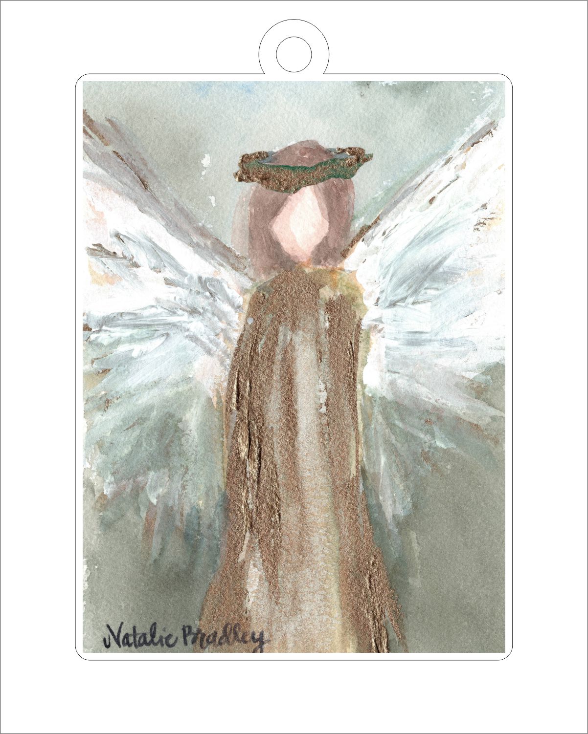 Green Angel | 0.25in. Acrylic Ornament | Case Bundle any 10+ (Pack of 1)