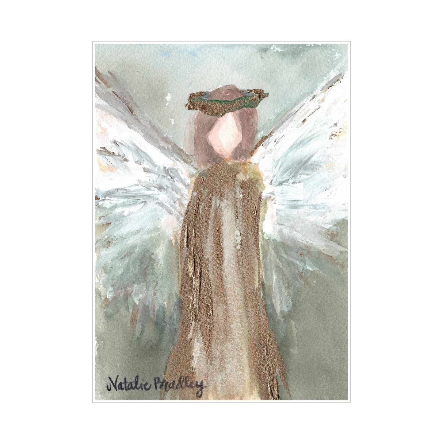 Green Angel Block | 0.75in. Acrylic Cutout 5x7 | Case (any 10+)