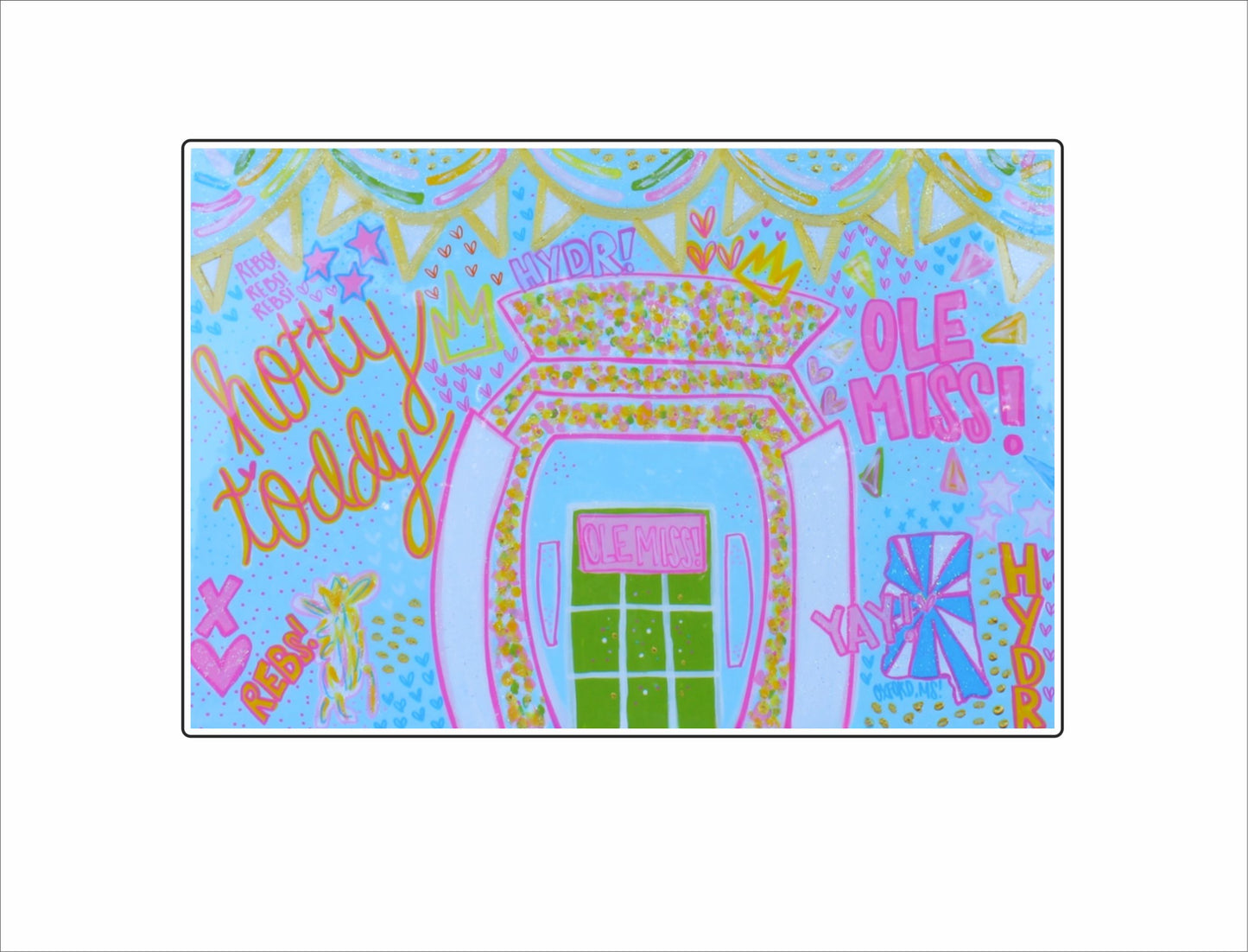NMK-001 Ole Miss Stadium (Small Version) | 0.75Acrylic Contour |