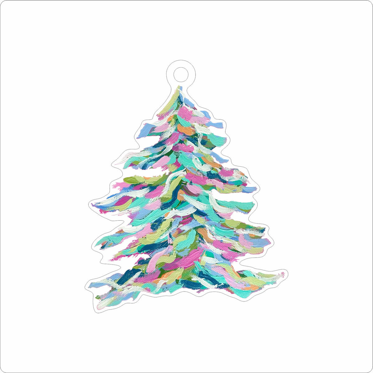 PPP-017 Pink Christmas Ornament | 0.25Acrylic Ornament
