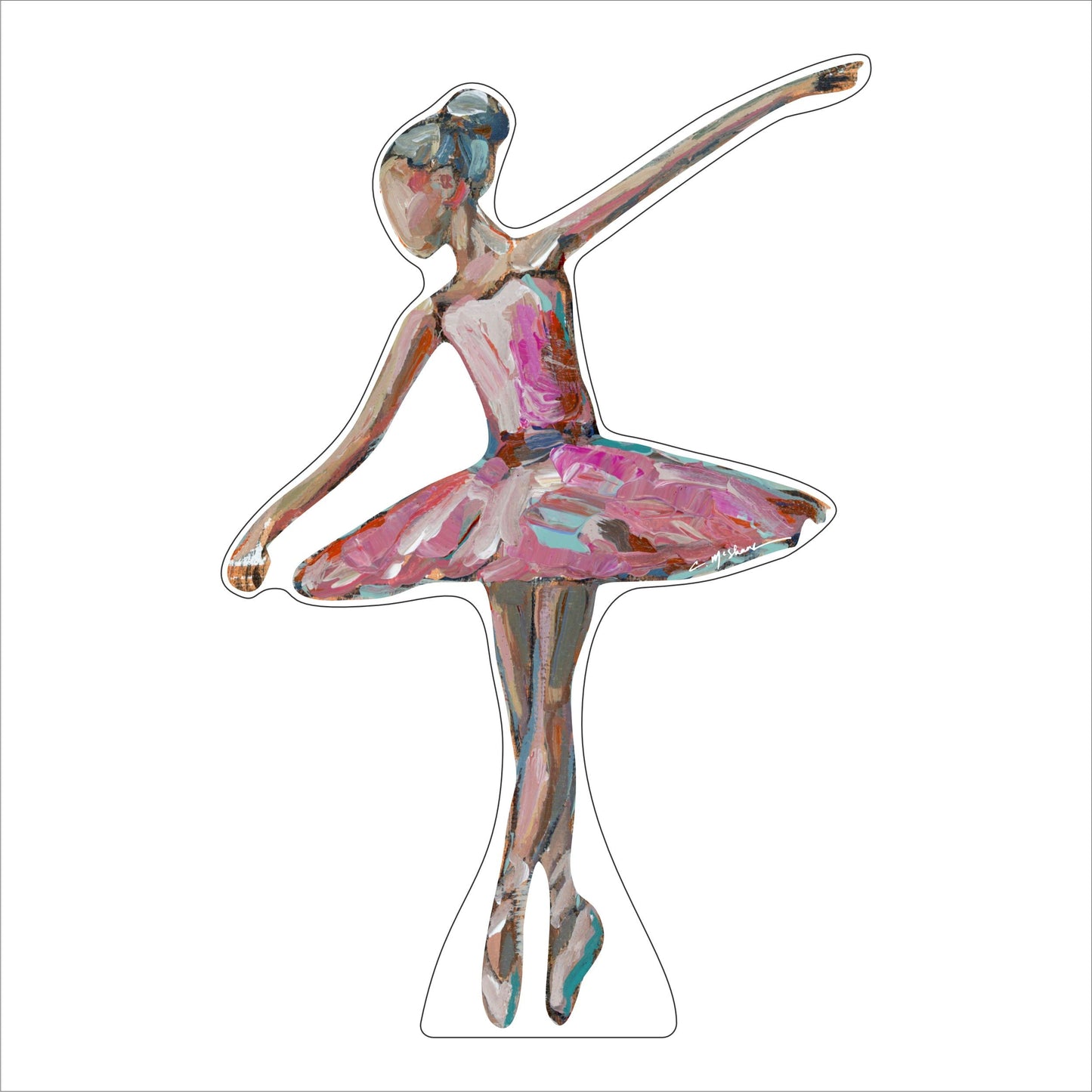 Pointe Ballerina | 0.75in. Acrylic Cutout | Case Bundle any 10+