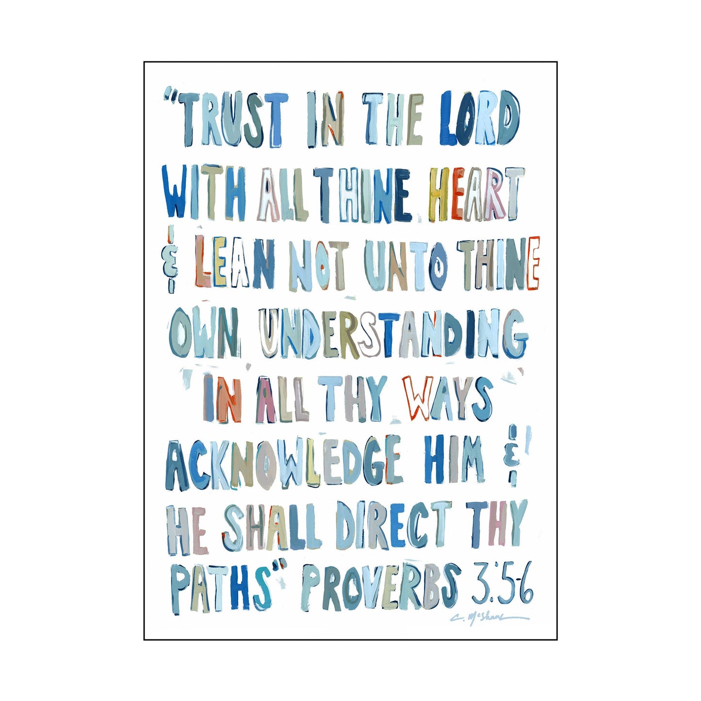 Proverbs Blue 5x7 | 0.75in. Acrylic Shelfie | Case of 25