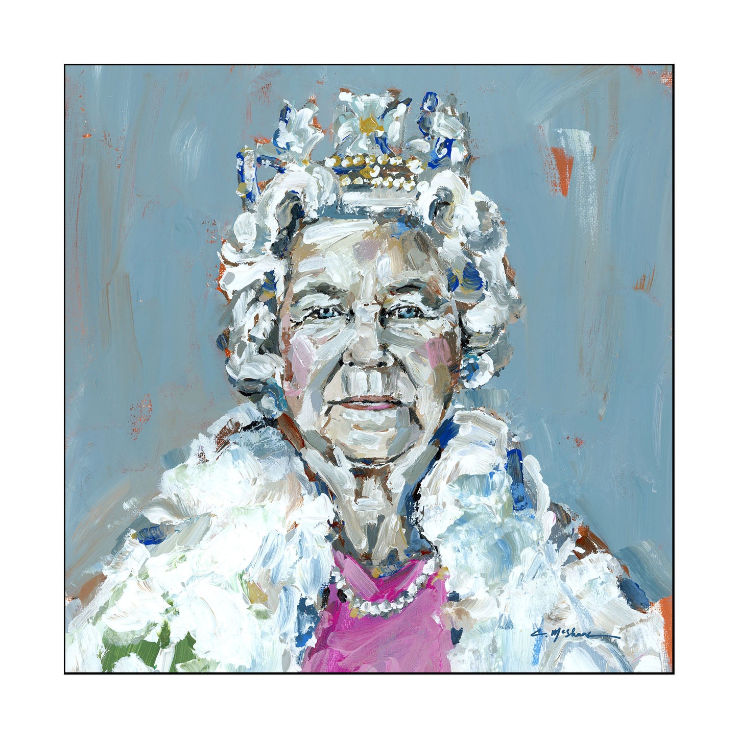 Queen Elizabeth 5.5x5.5 | 0.75in. Acrylic Cutout | Case Bundle any 10+ (Pack of 1)