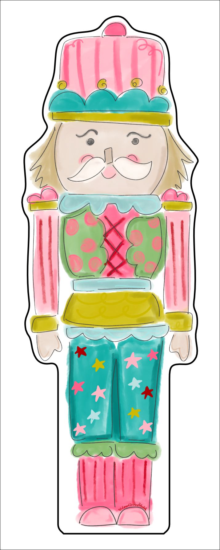 Star of the Show Nutcracker | 0.75" Acrylic Contour | Case (any 10+)