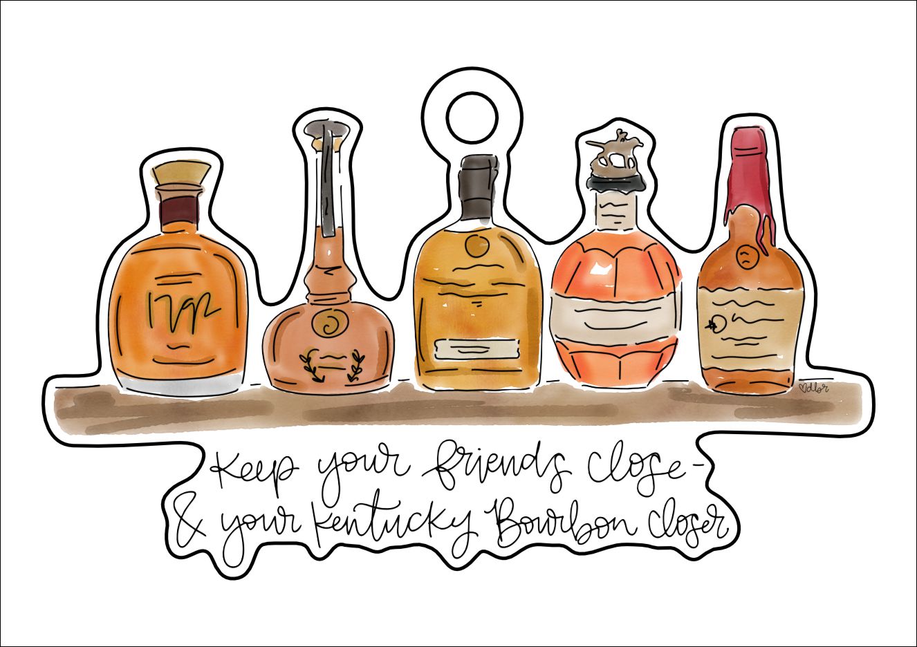 Kentucky Bourbon Closer | 0.125" Acrylic Ornament | Bulk (50)