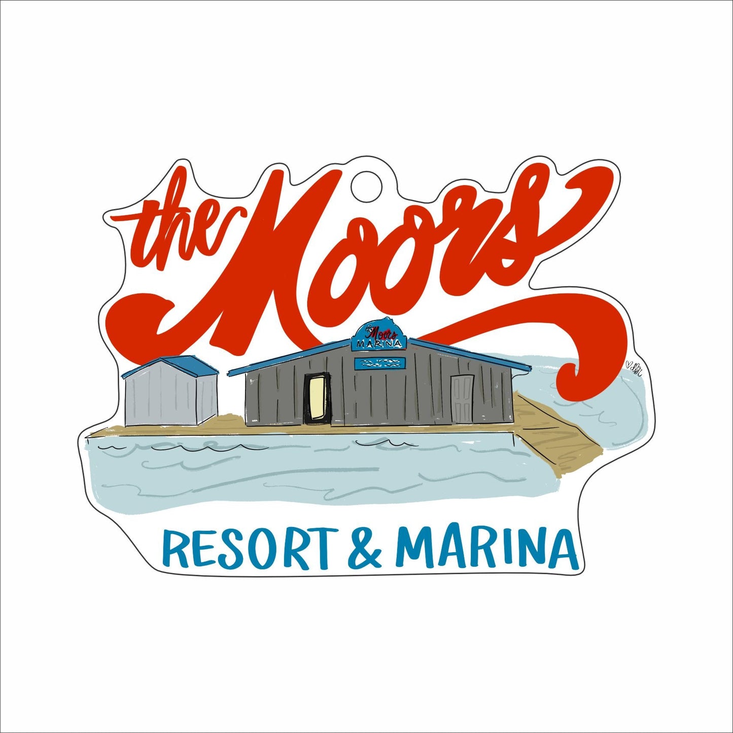 RIA-074 The Moores | 0.125in. Acrylic Ornament | Case Bundle of 50
