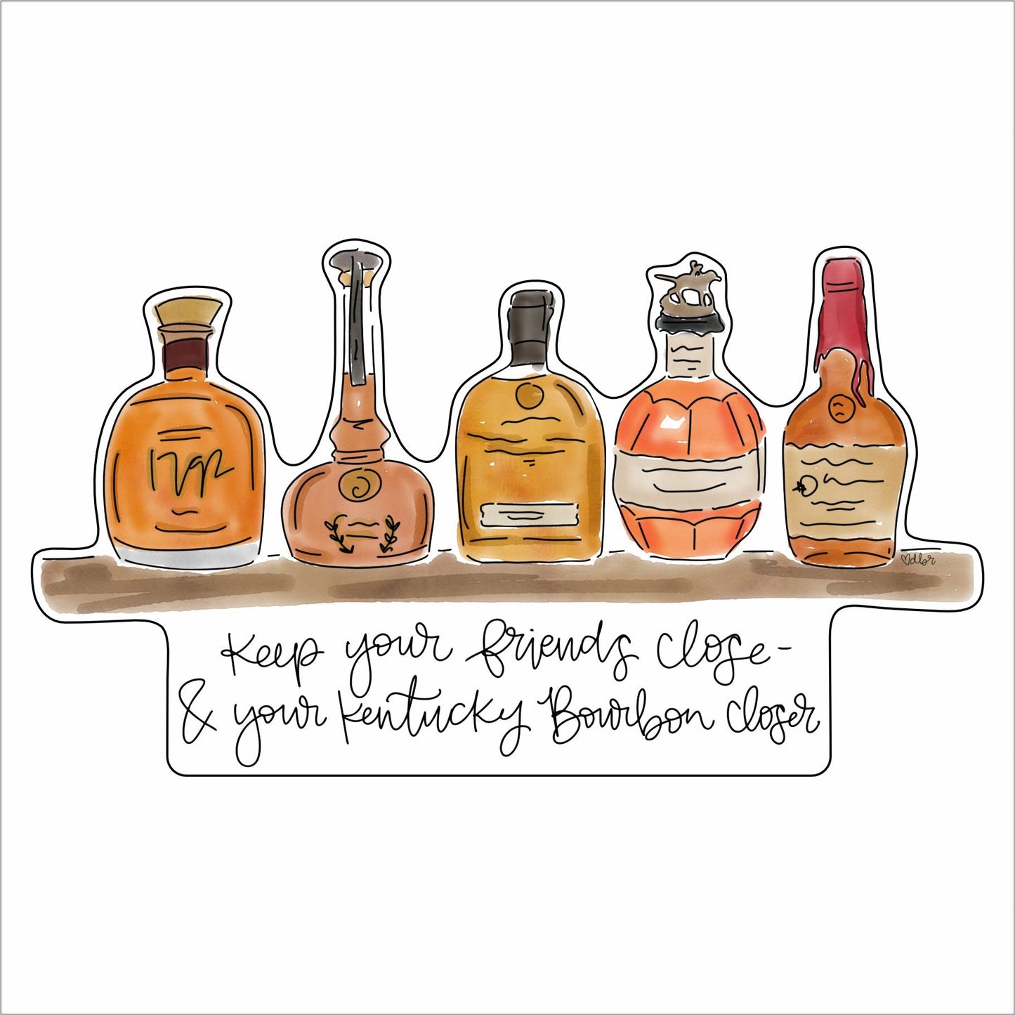 RIA-084 Kentucky Bourbon Closer | 0.50in. Acrylic Contour | Case Bundle of 25