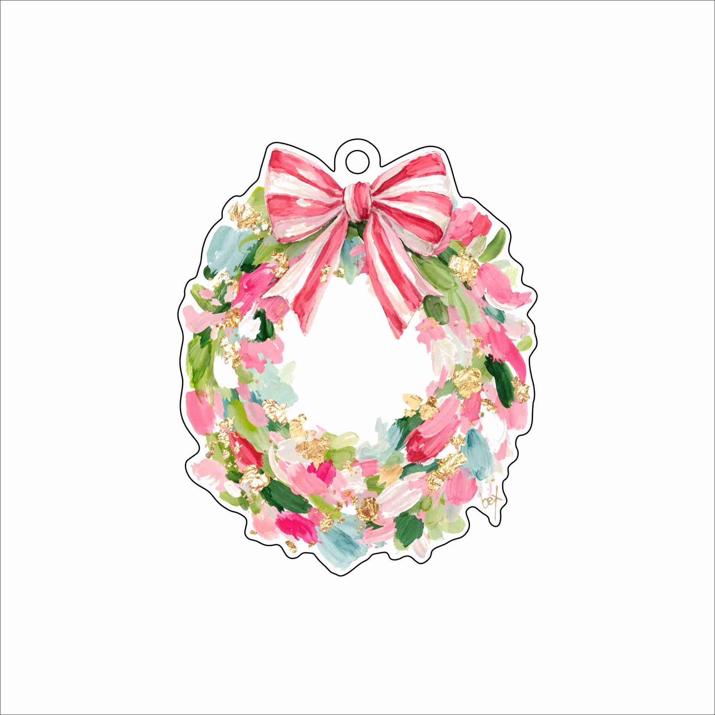 RMC-006 Christmas Wreath Ornament | 0.25Acrylic Ornament