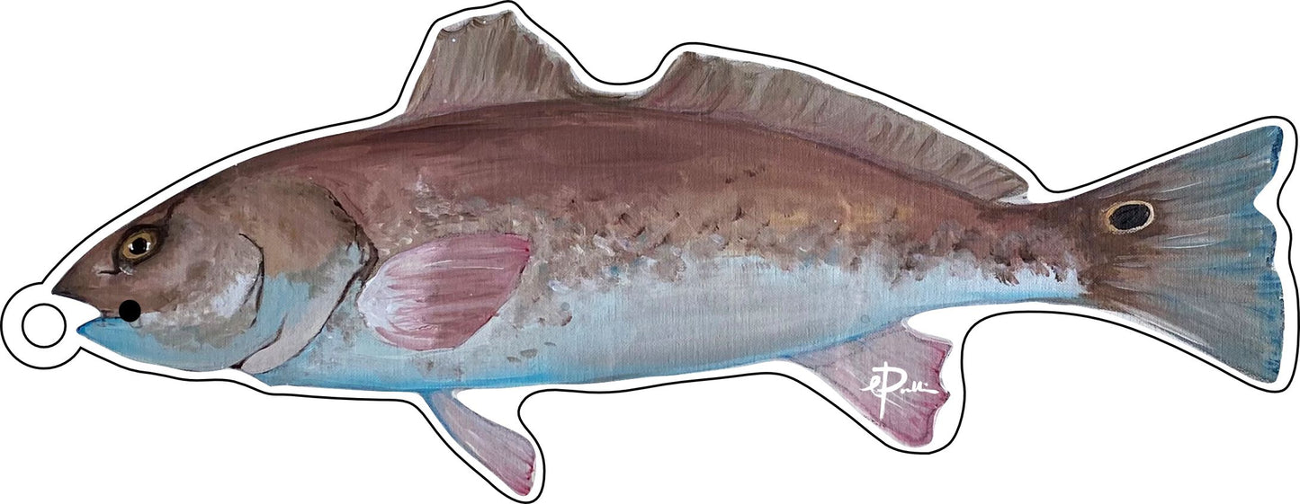 Redfish Ornament | 0.25 Acrylic | Case Bundle any 10+ (Pack of 1)