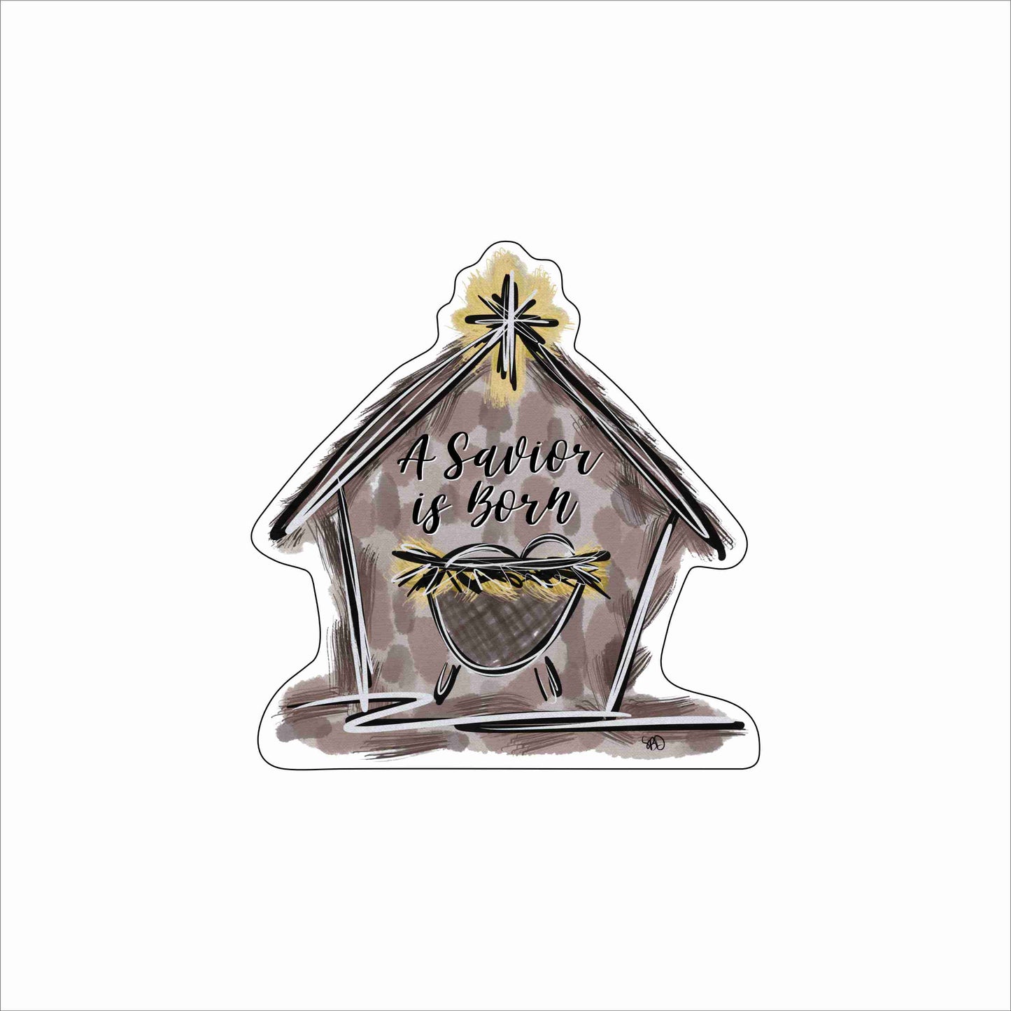 SDD-010 Nativity | 0.75Acrylic Contour
