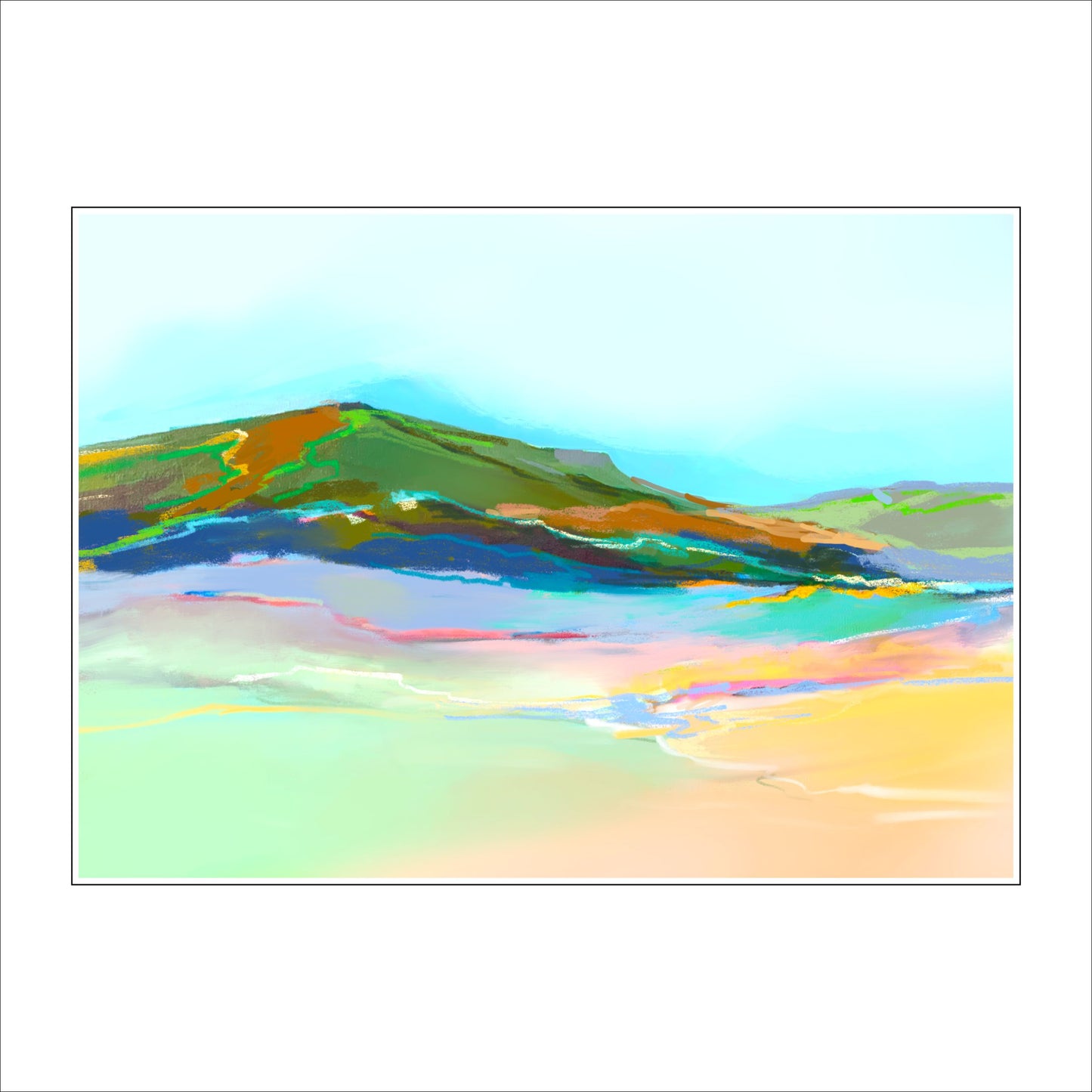 SDH-001 Bright Landscape | 0.75in. Acrylic Cutout 5x7 | Case (any 10+)