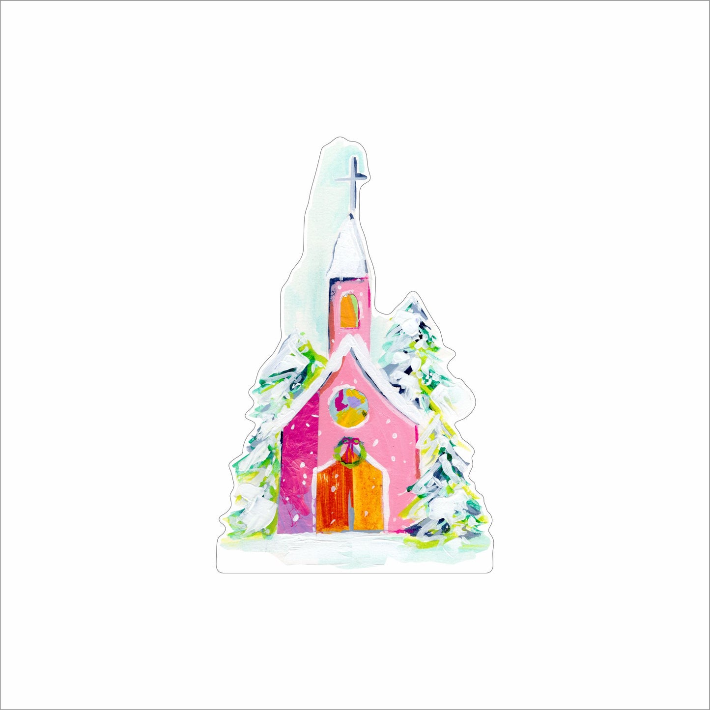 SMJ-010 Holiday Church Mini | 0.50Acrylic Mini Contour