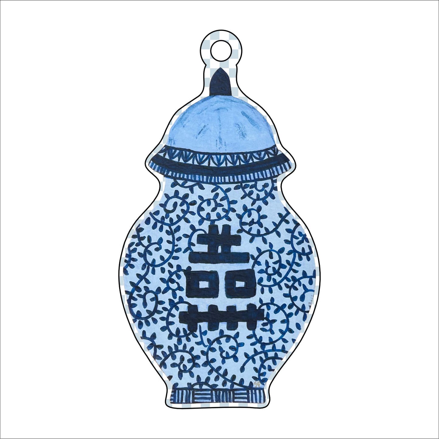 Vase 2 Ornament | 0.25in. Acrylic Ornament | Single