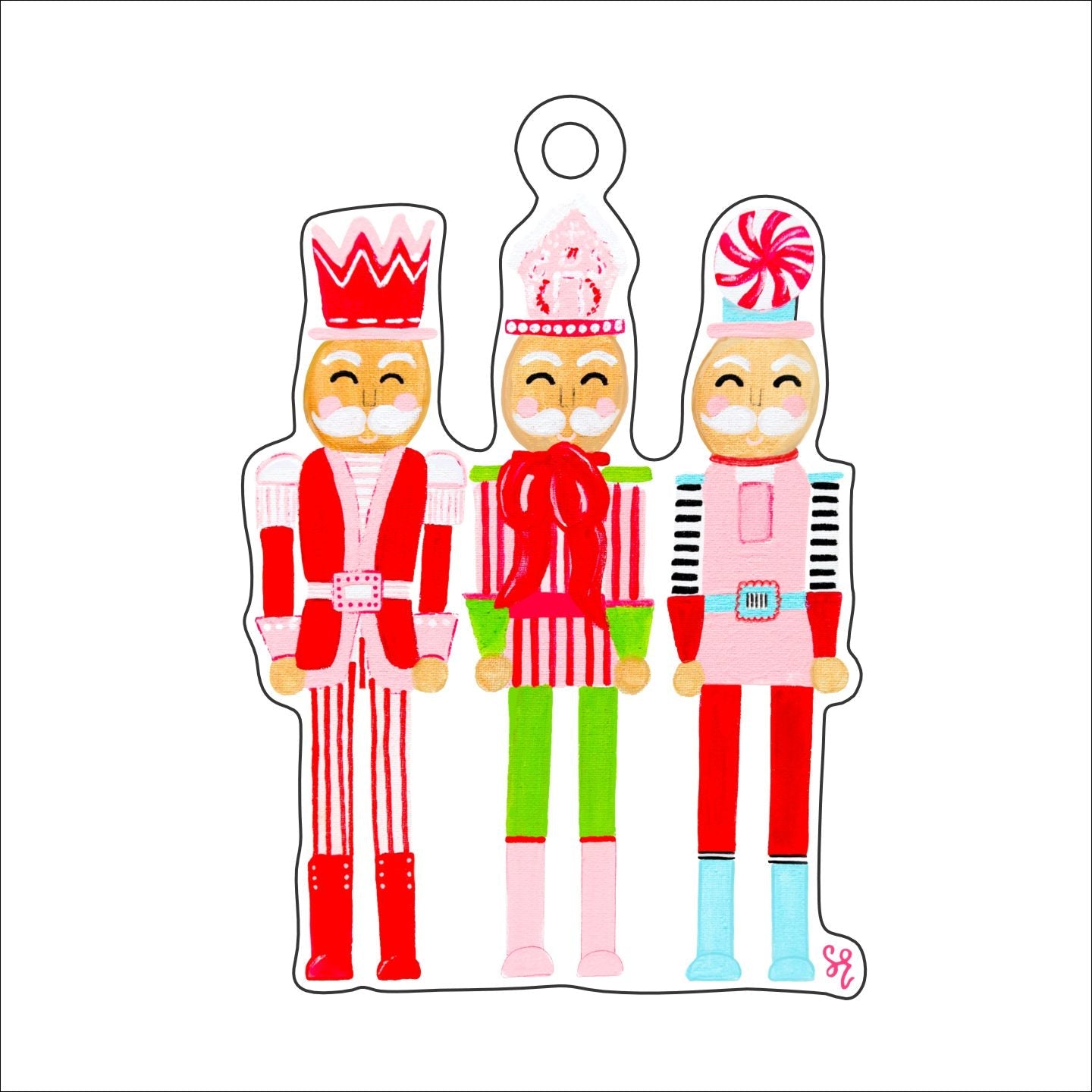 SRO-013 Nutcrackers Ornament | 0.25Acrylic Ornament |