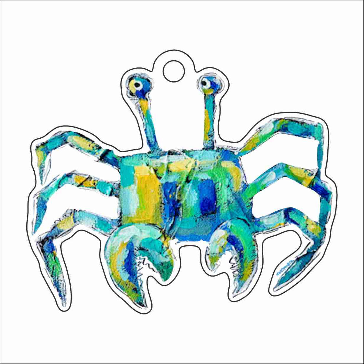 SSA-010 Ghost Crab Ornament | 0.25Acrylic Ornament