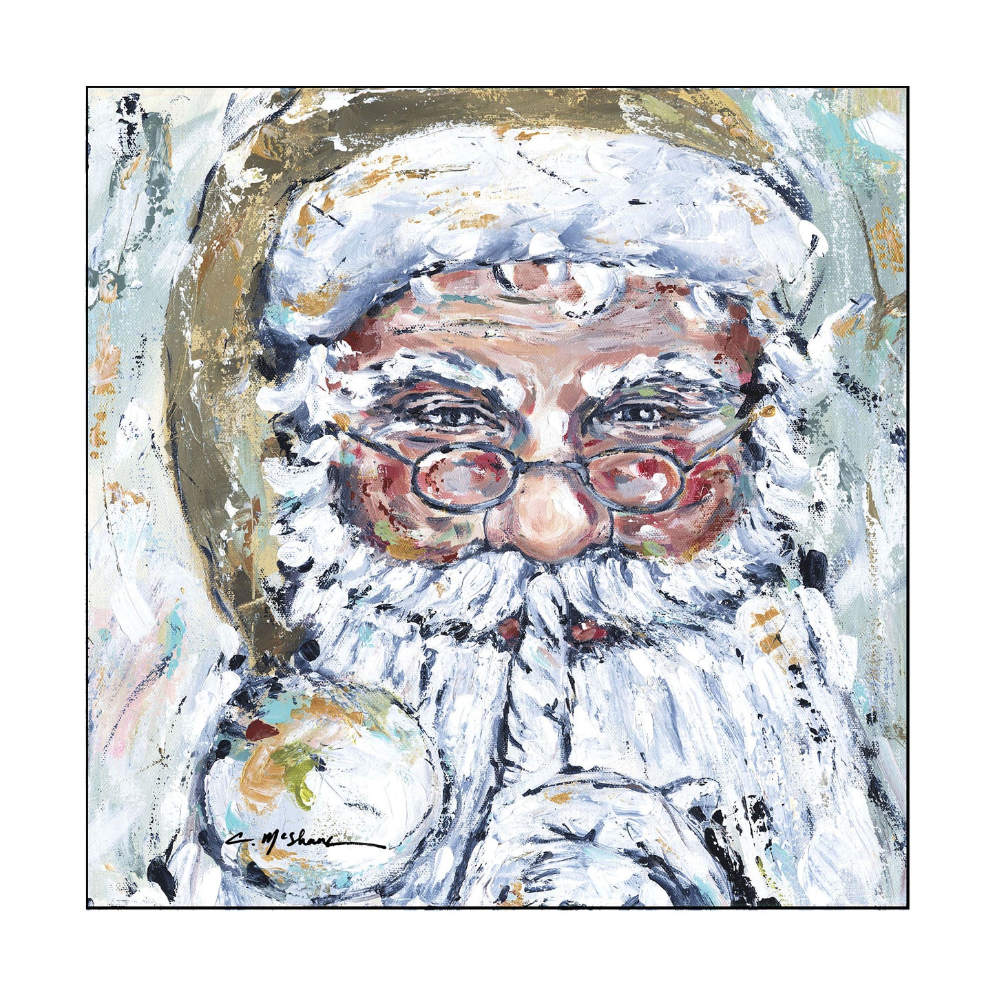Secret Santa 5.5x5.5 | 0.75in. Acrylic Cutout | Case Bundle any 10+ (Pack of 1)
