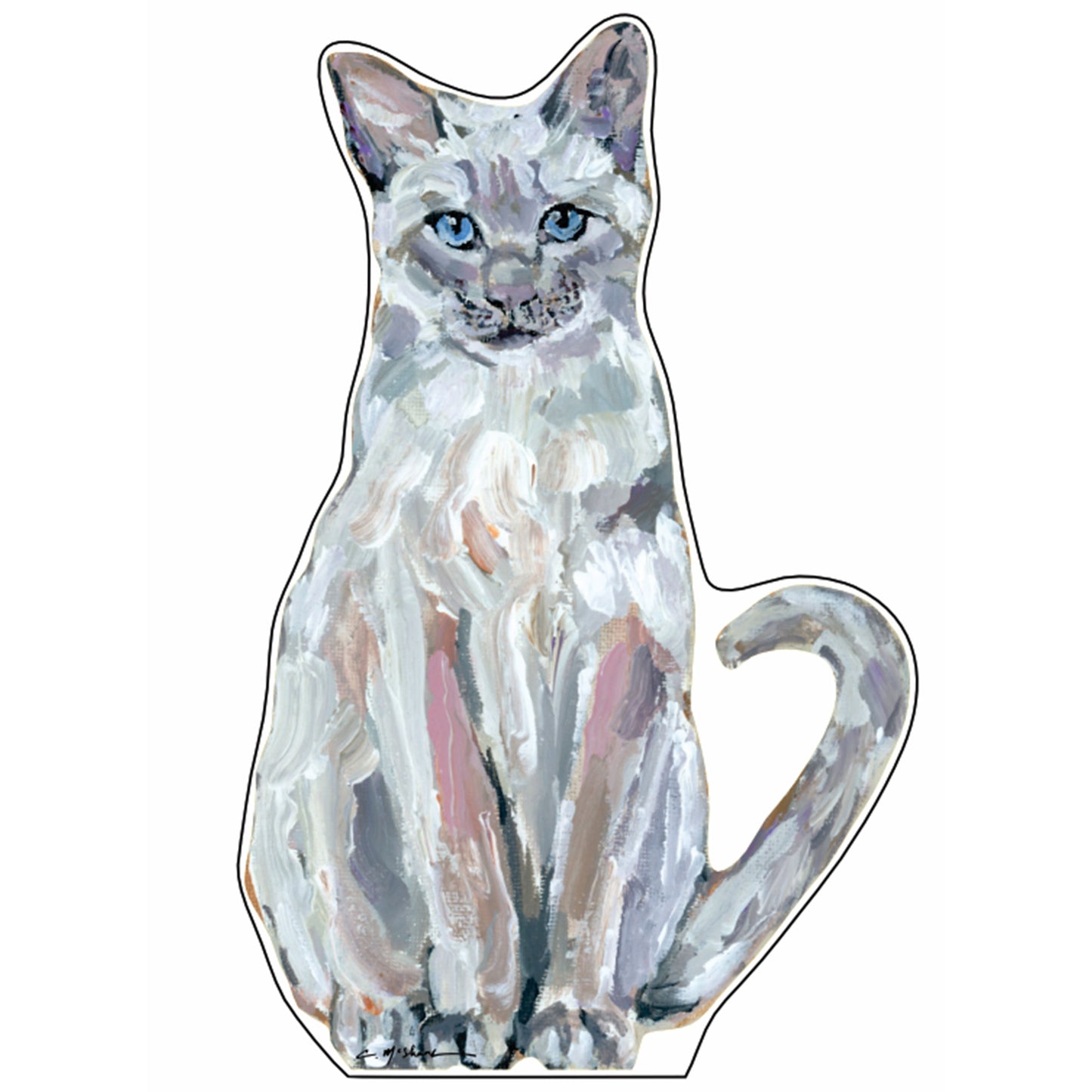 Siamese Cat | 0.75in. Acrylic Cutout | Case Bundle any 10+ (Pack of 1)