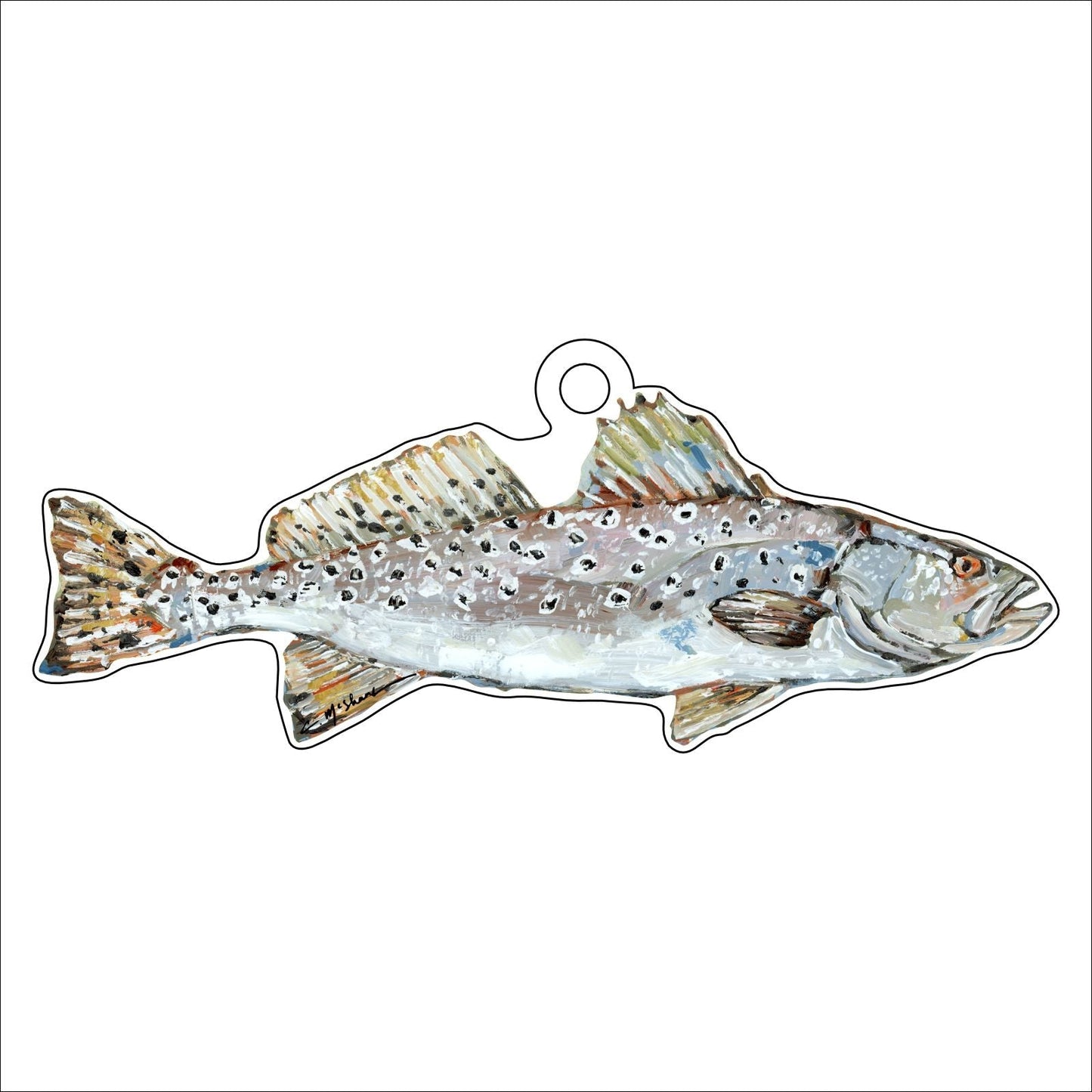 Speckled Sea Trout | 0.25in. Acrylic Ornament | Case of 25