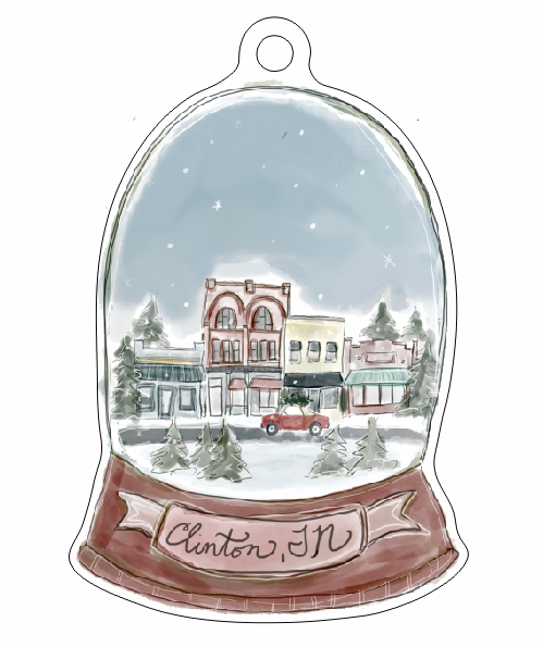 BPM-002 Clinton Ornament | 0.25 Acrylic | Case Bundle of 25