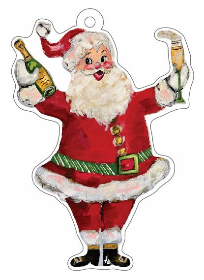 Santa Ornament | 0.25in. Acrylic Cutout | Case Bundle any 10+ (Pack of 1)