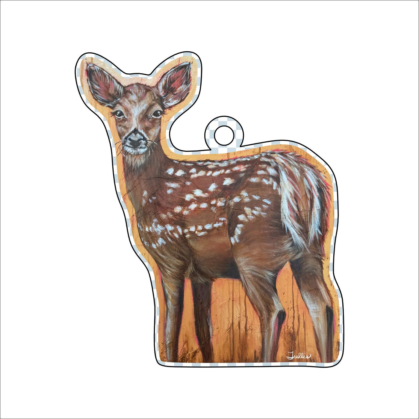 Deer Ornament | 0.25in. Acrylic Ornament | Case (any 10+)