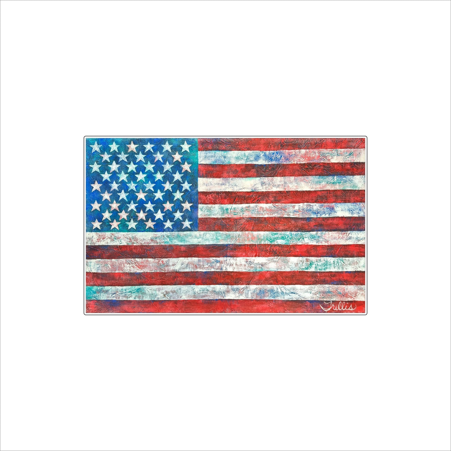 TPA-010 Old Glory | 0.75Acrylic Contour |