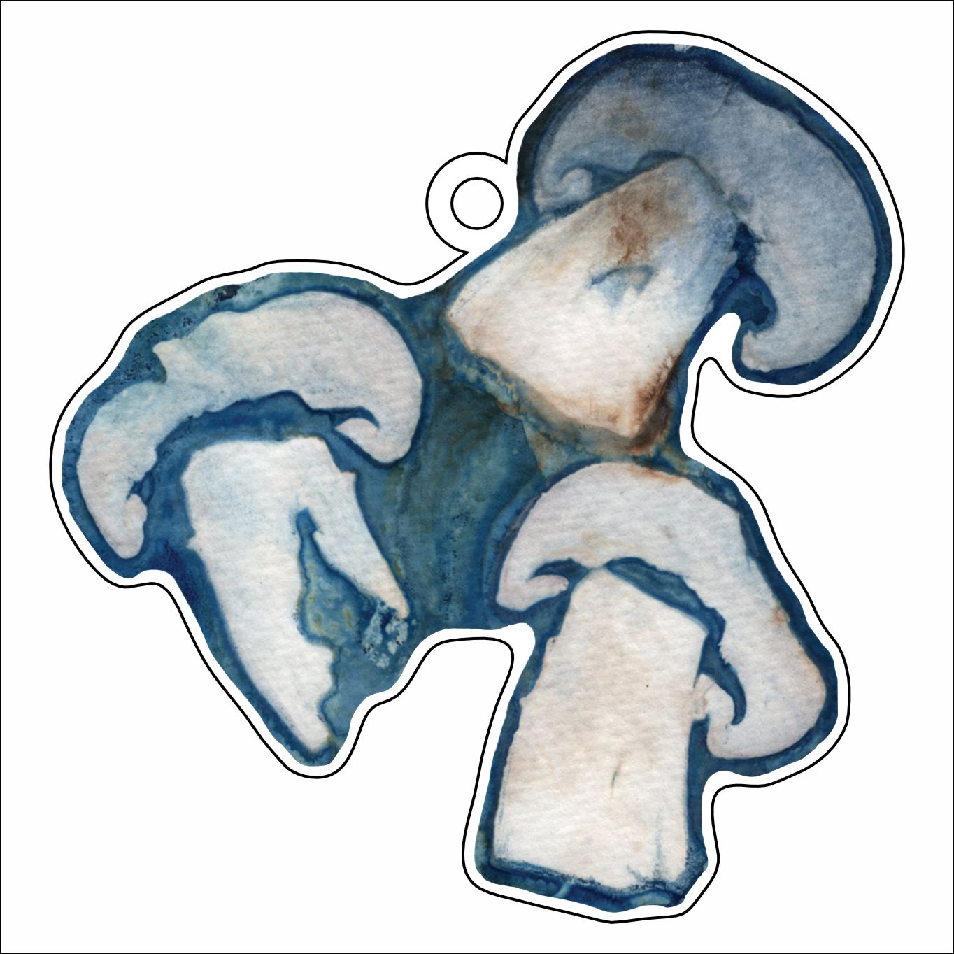 WMA-006 Shrooms! Ornament | 0.25in. Acrylic Ornament | Case Bundle of 25