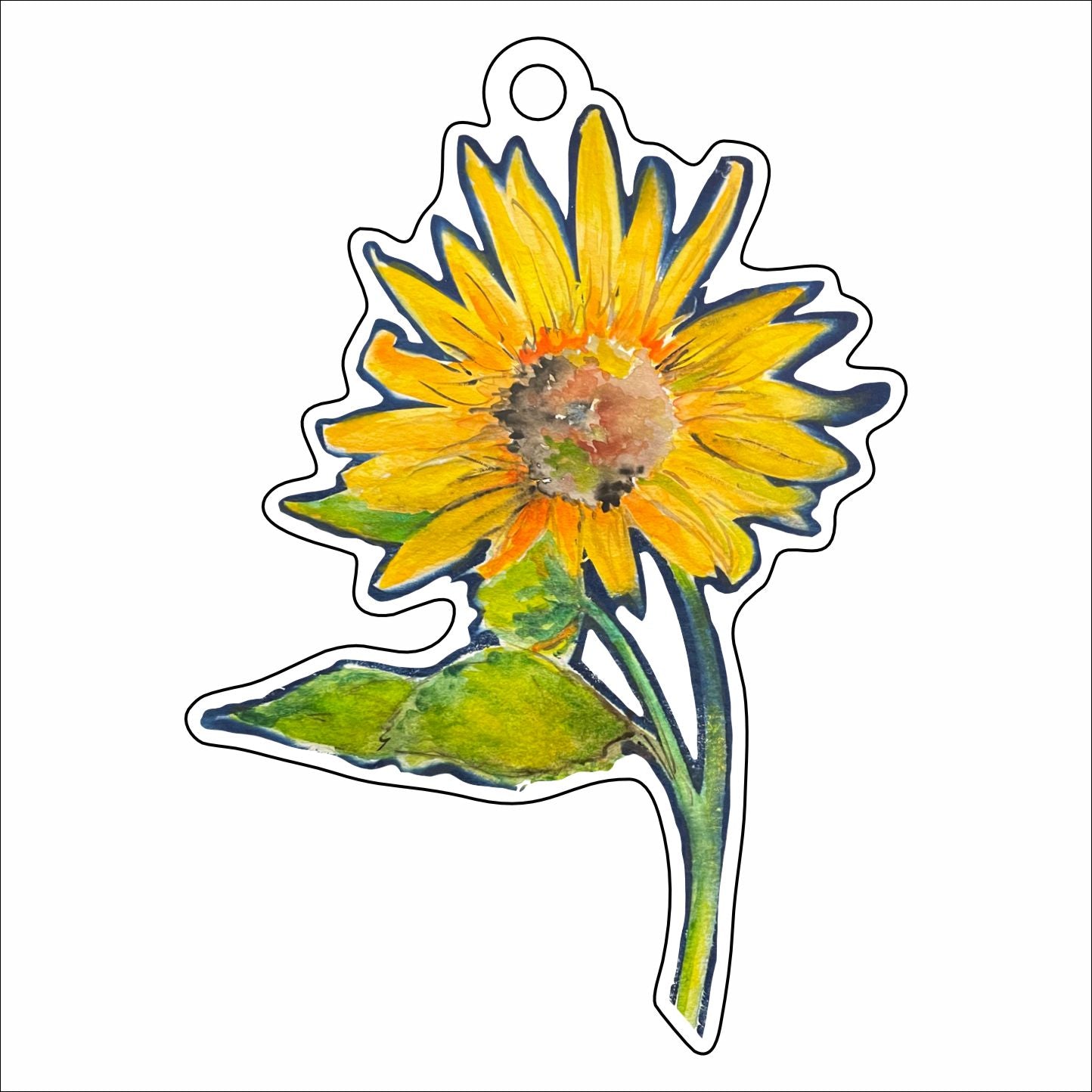 WMA-007 Sunflower Ornament | 0.25in. Acrylic Ornament |