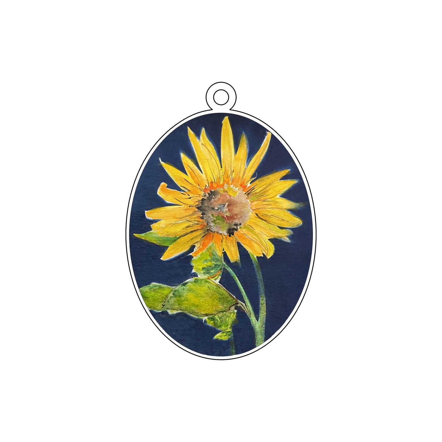WMA-028 Sunflower Ornament | 0.25Acrylic Ornament |