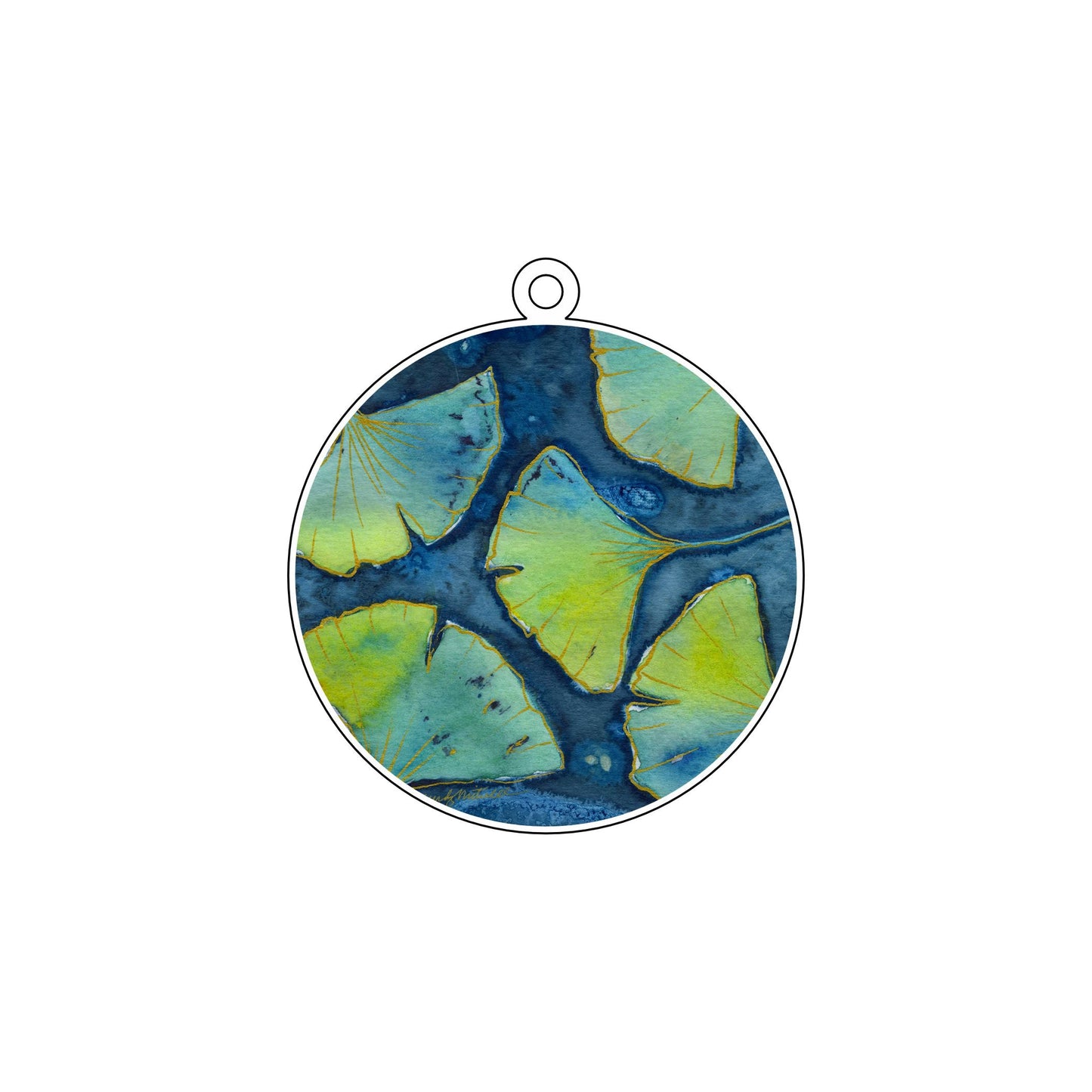 WMA-035 Ginkos Ornament | 0.25Acrylic Ornament |