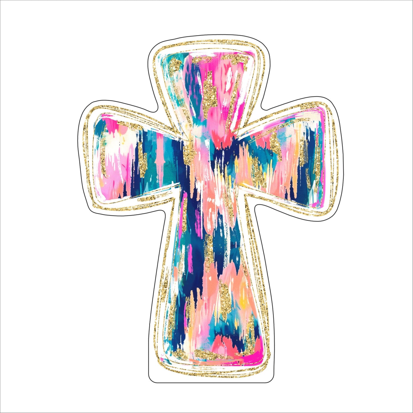 WOTP-001 Ikat Cross | 0.75Acrylic Contour |