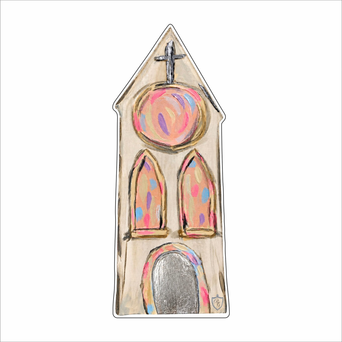 TAS-015 Pastel Rustic Church | 0.75Acrylic Contour