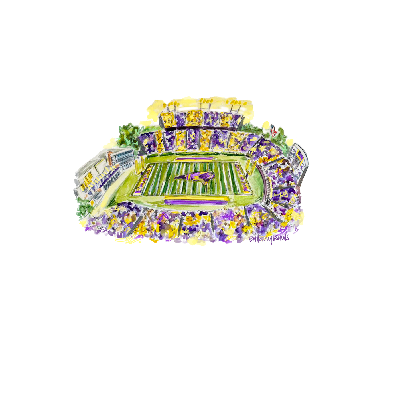 BRA-006 Football Field | 0.75in. Acrylic Contour | Case Bundle of 100