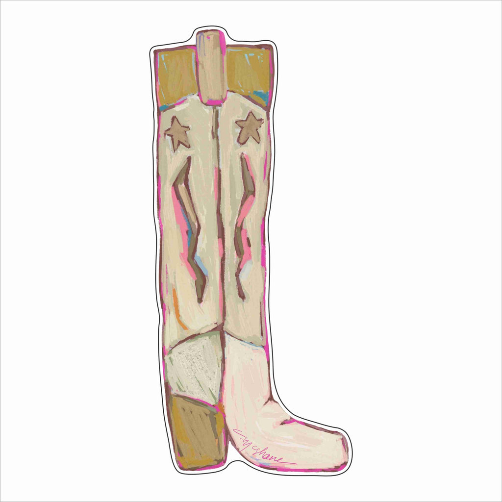 CMS-1879 Cowgirl Up Gold Wall Giclee | 0.25Acrylic Giclee