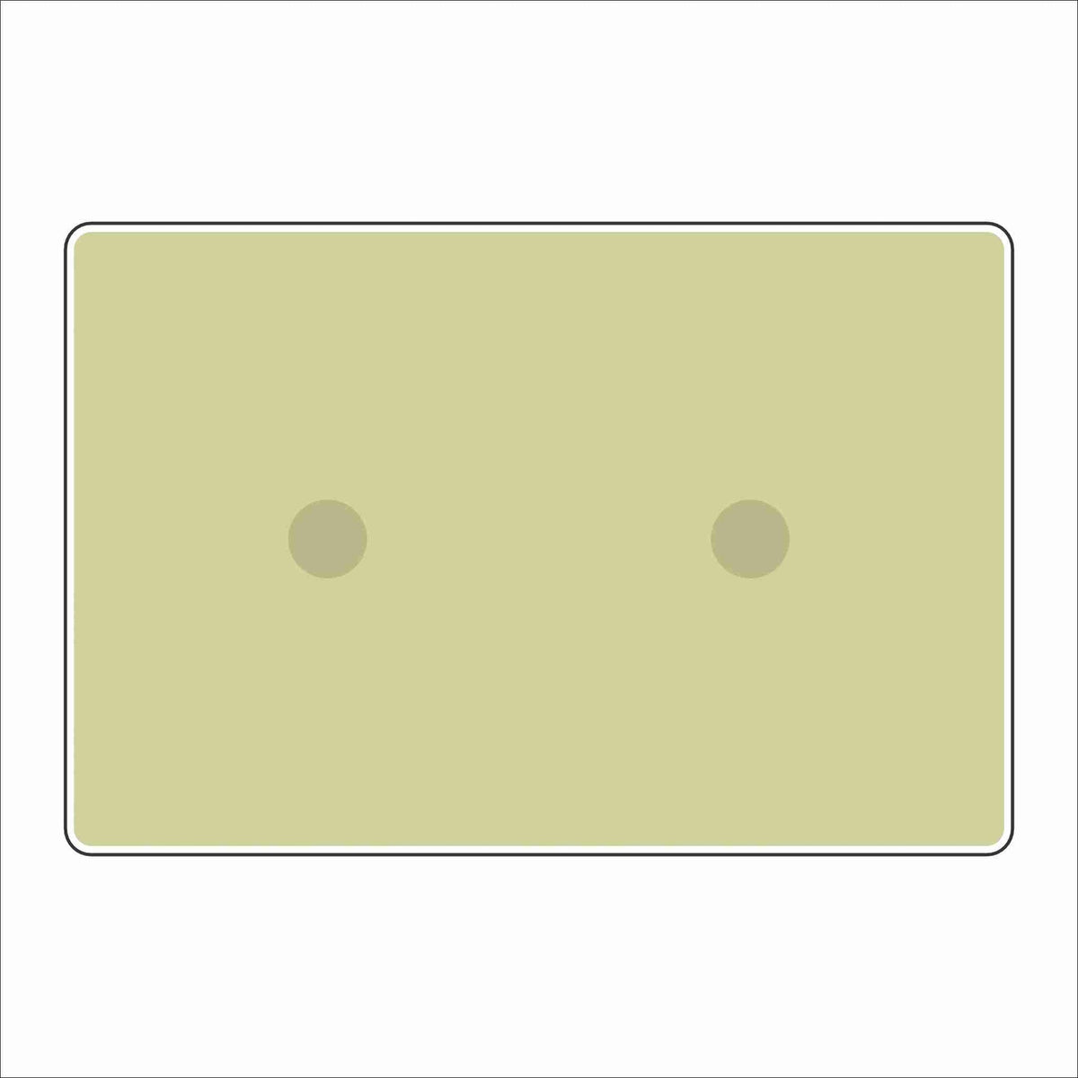 LFA-235 Green Double Charm Base | 4x6 | 0.75Acrylic Charm Base with Steel Discs