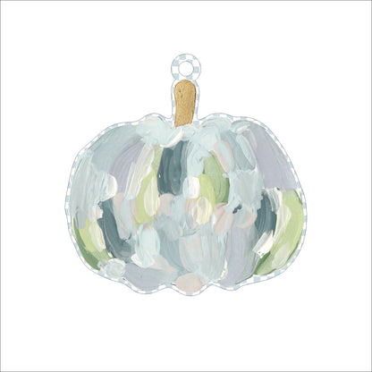 AWA-016 Blue Pumpkin Ornament | 0.25in. Acrylic Ornament |